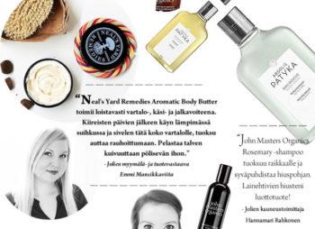 Jolie listaa vuoden 2014 parhaat luonnonkosmetiikkatuotteet: 3/3 Vartalo- ja hiustenhoitotuotteet
