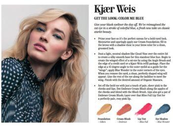 Kjaer Weisin kevään ensimmäinen meikkilook – Color Me Blue